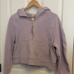 lululemon athletica Light Purple Hooded Sweater with Half-Zip